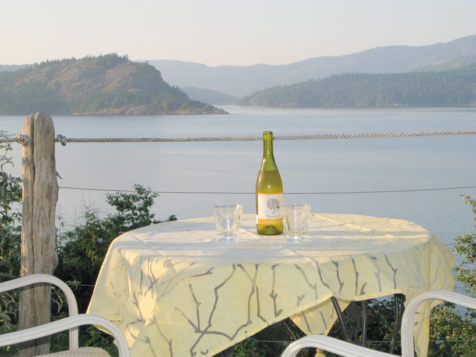 Quiet, private, special view. One acre of oceanfront property is yours to enjoy.