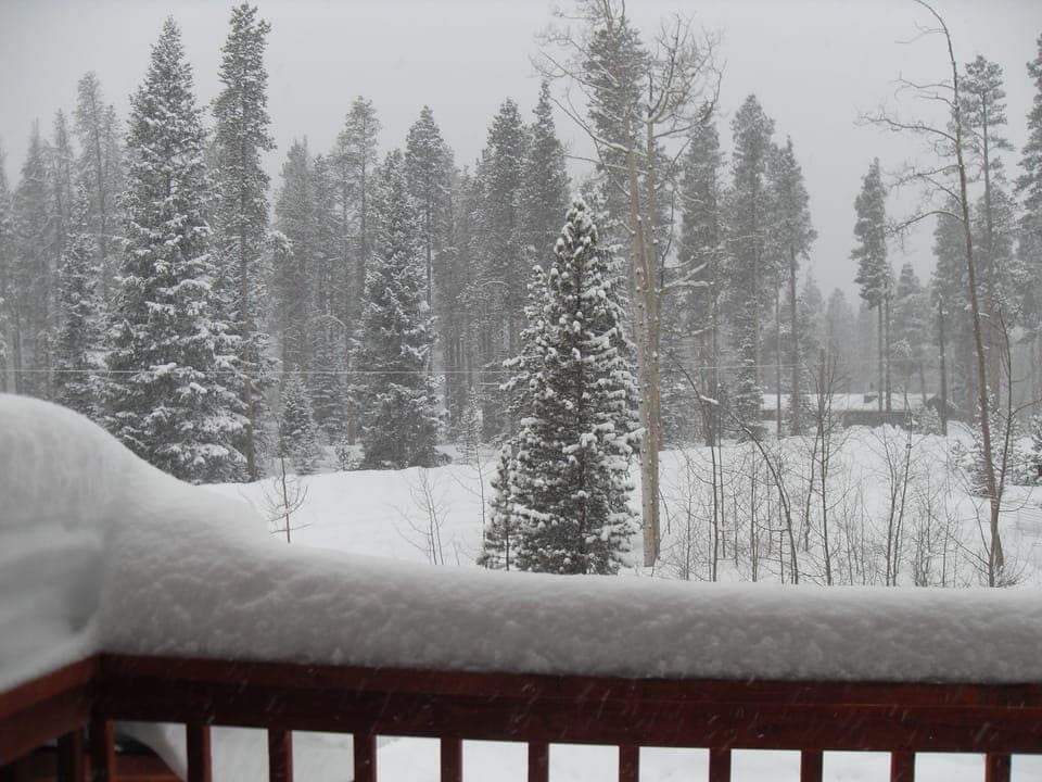 View from loft balcony
