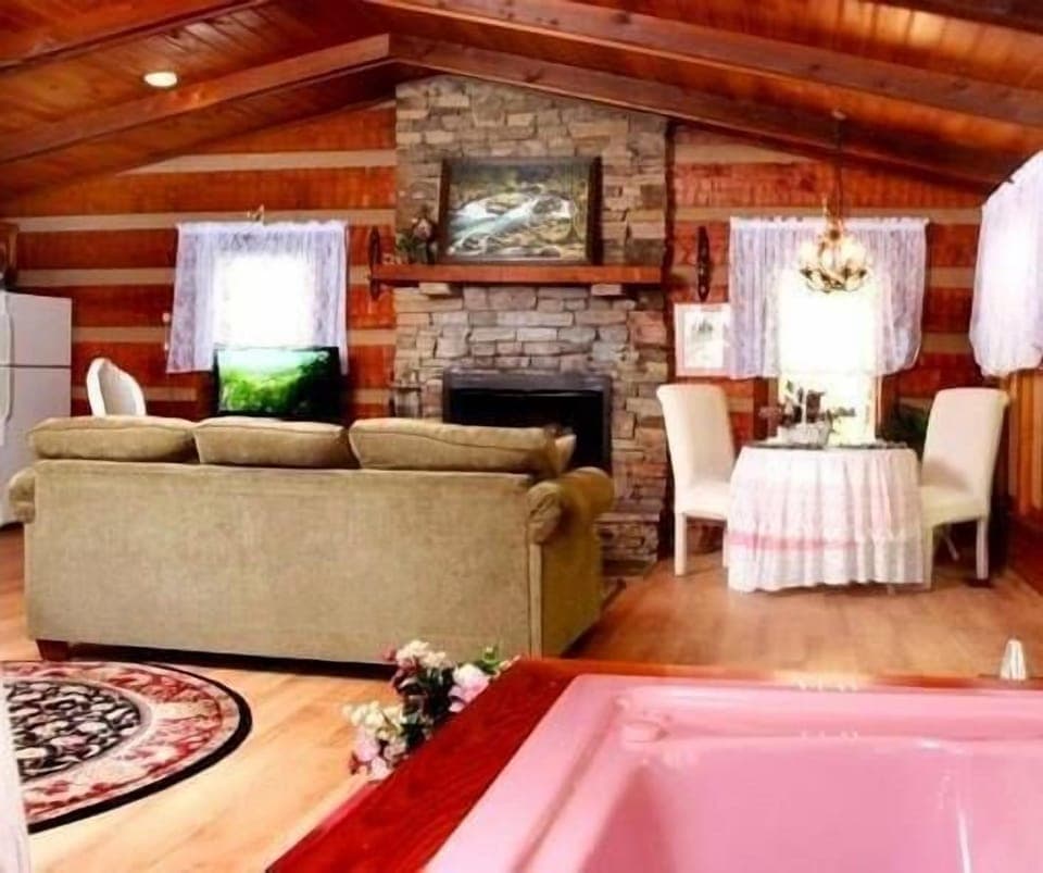 Laurelwood Falls Cabin-View from Jacuzzi Tub