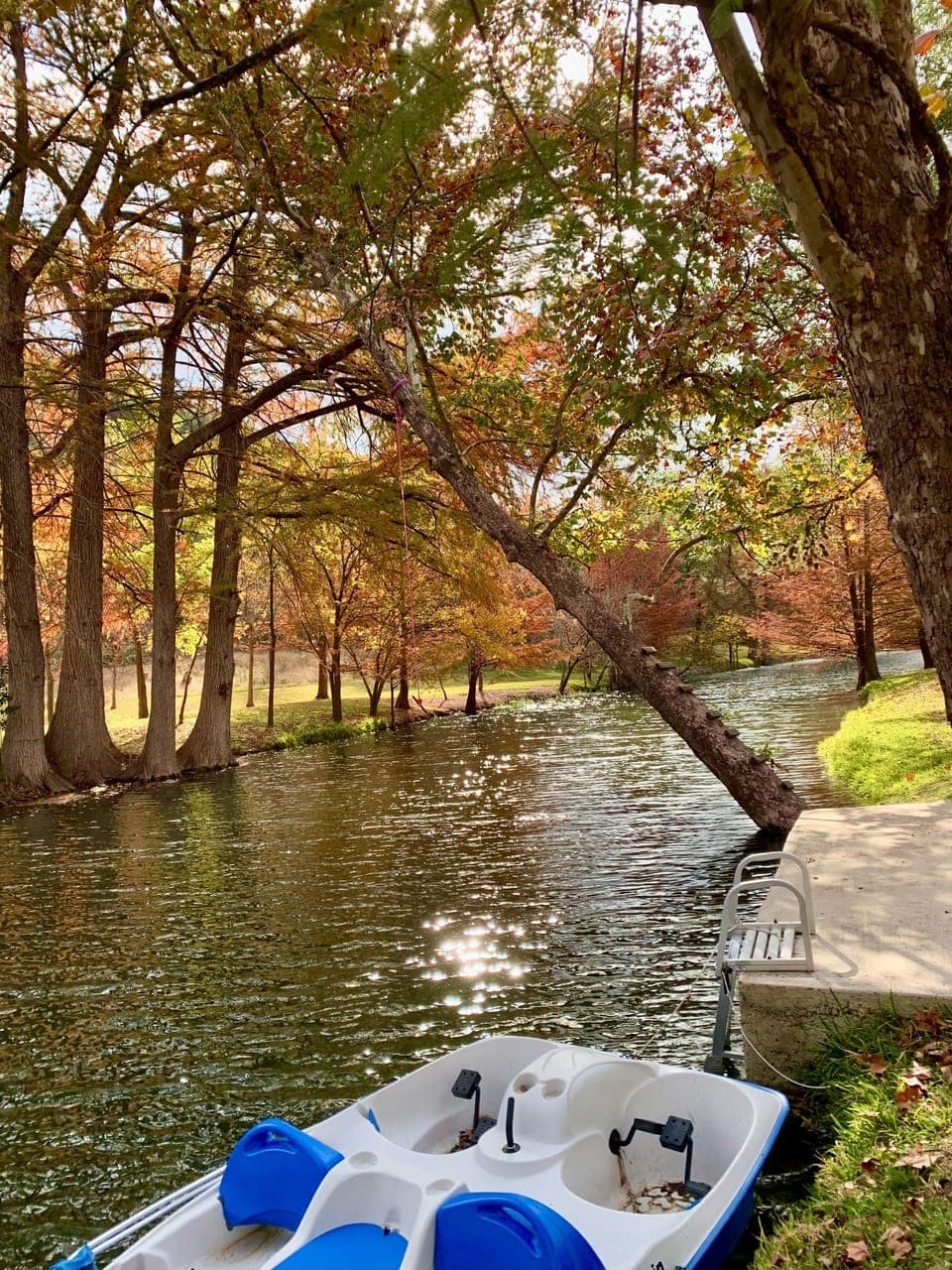 Waterside dock. A beautiful waterfront in all seasons.