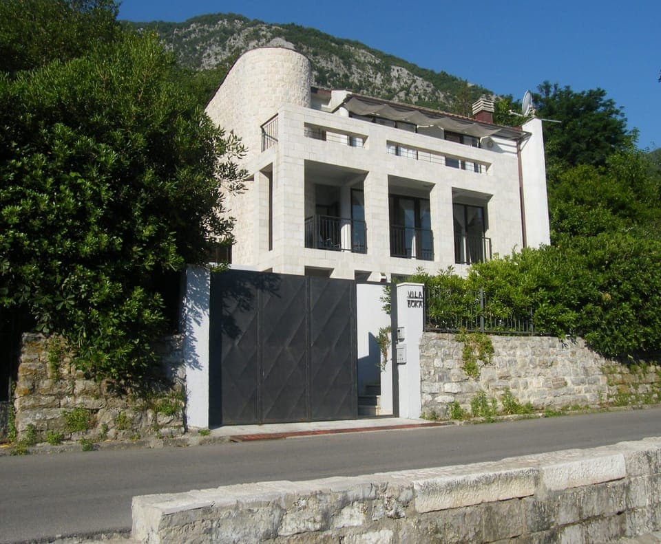 Front of the villa