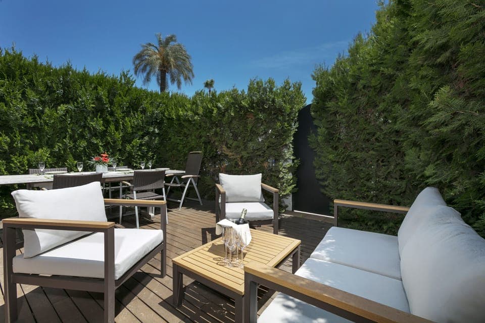 Back terrace casa del Sol Marbella