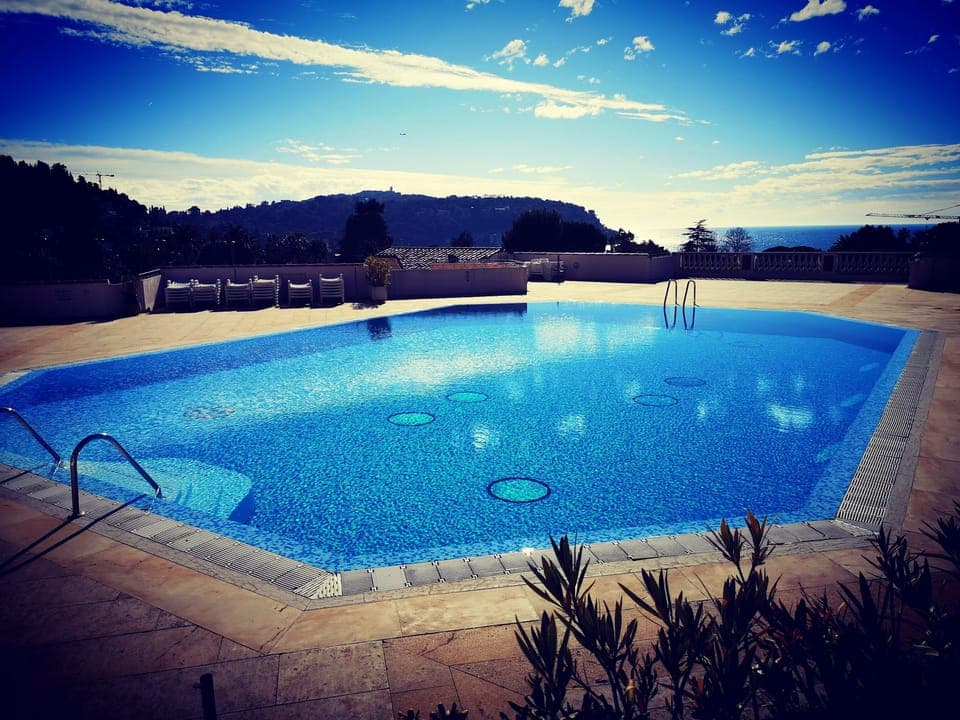 Our pool in winter.