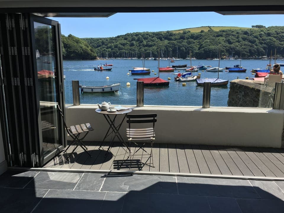 Doors open to let the sun in.