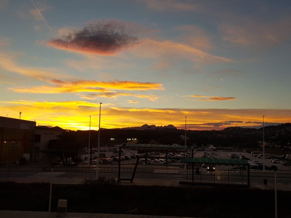 Sunset from the terrace