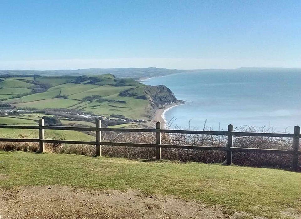 View from Golden Cap, one of our favourite places.