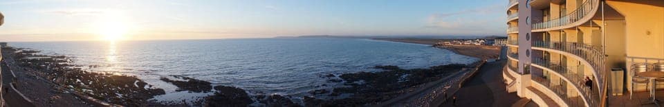 Taken from the balcony. Sorry panoramic photo's don't come out very well.