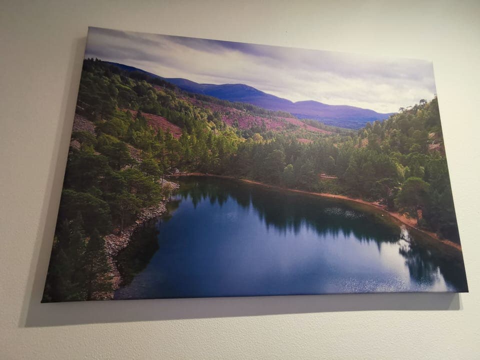 Aerial photography of surrounding area in Aviemore