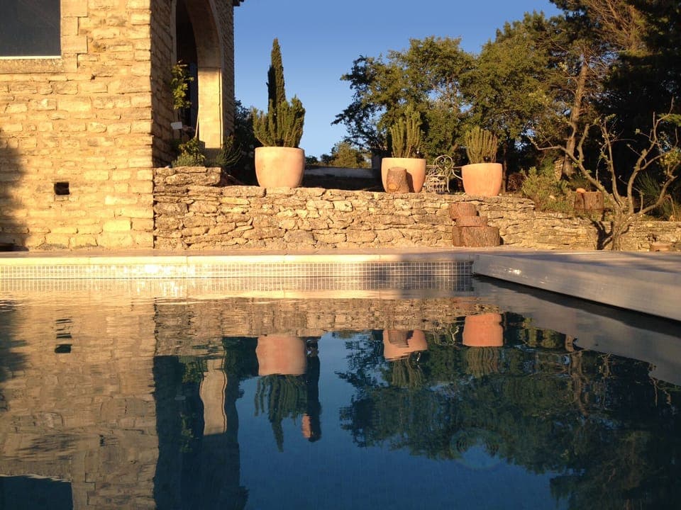 Views of the pool in the late afternoon