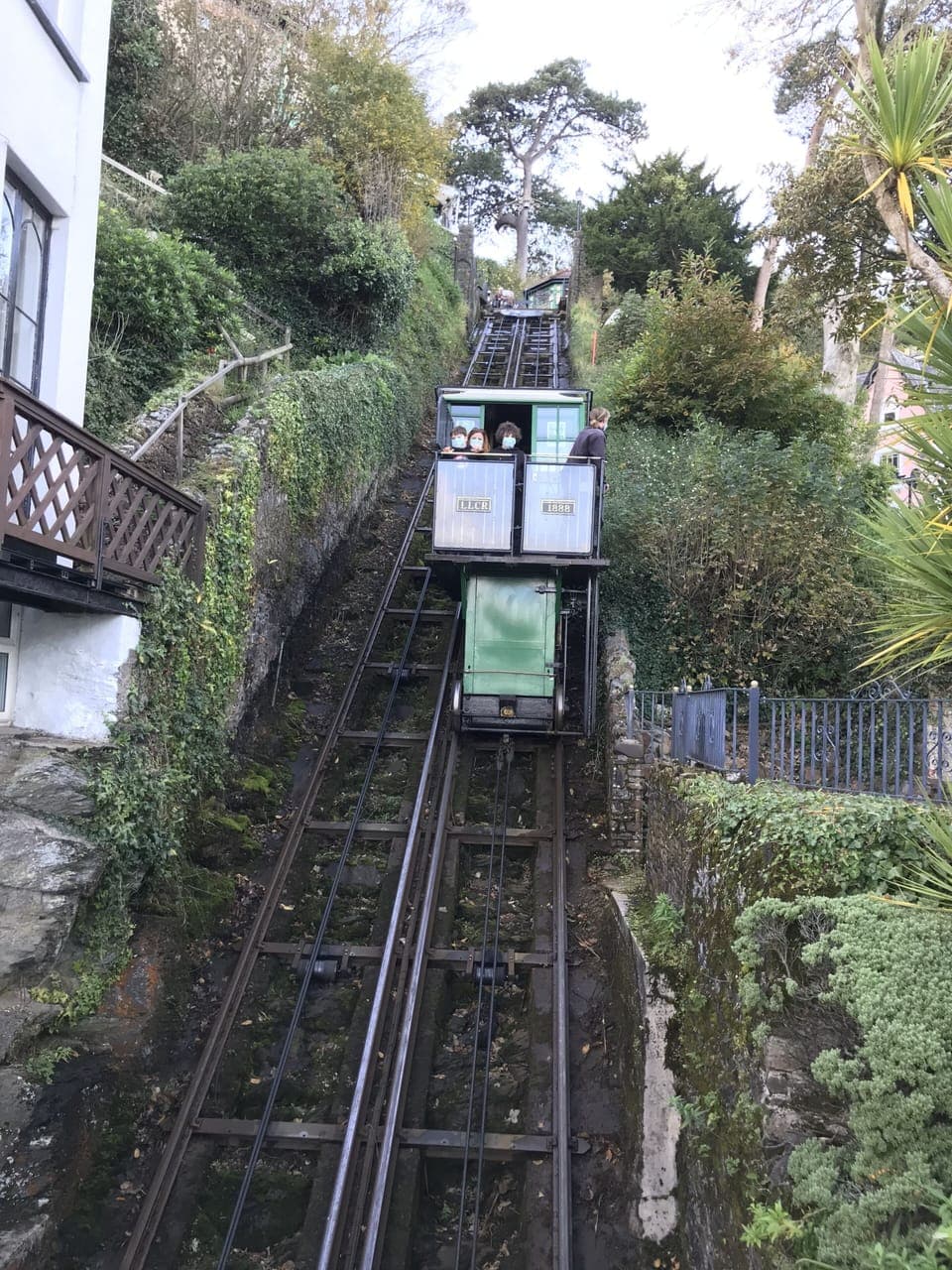 Victorian cliff railway between Lynton and Lynmouth