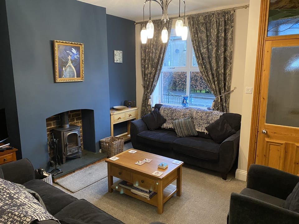 Period furniture in double bedroom on the first floor