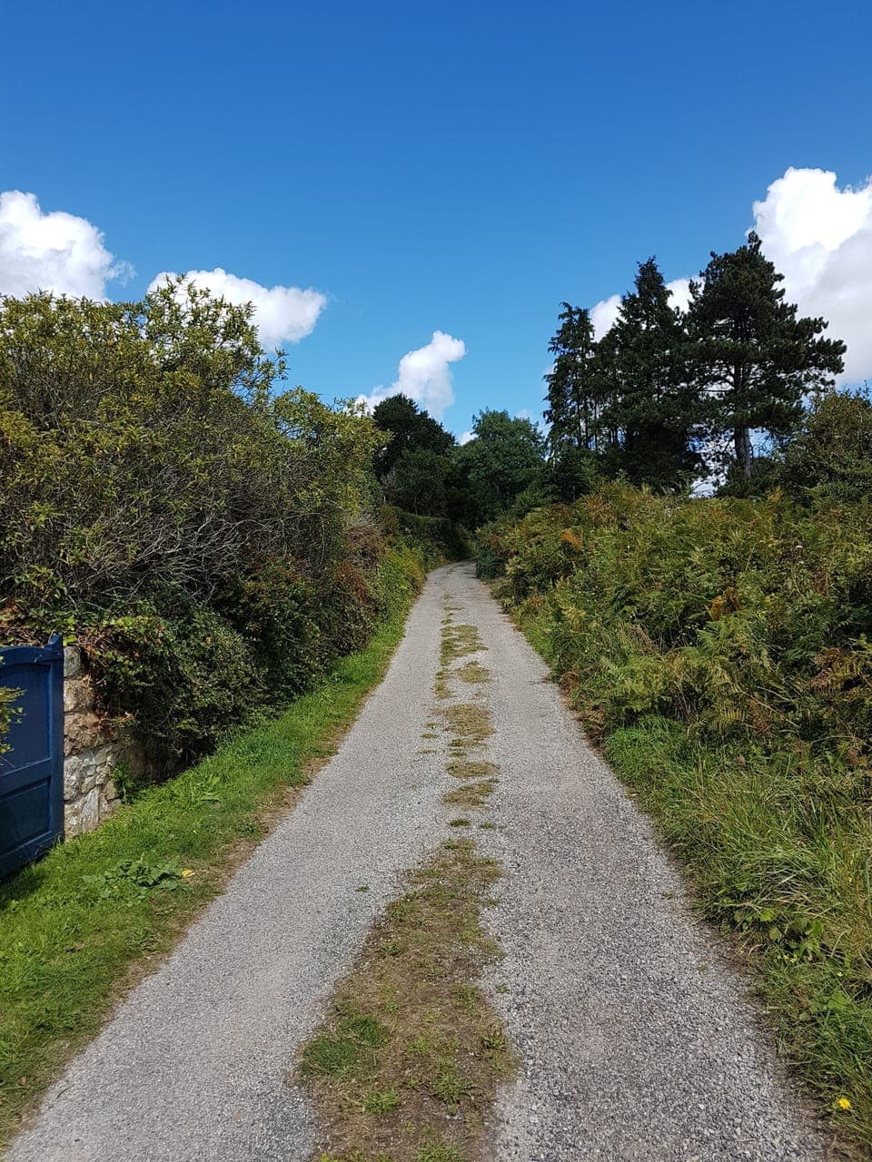 Lane from the beach to the house