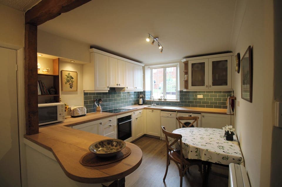 New kitchen to enjoy some home cooking or delivered “cook” ready made meals!