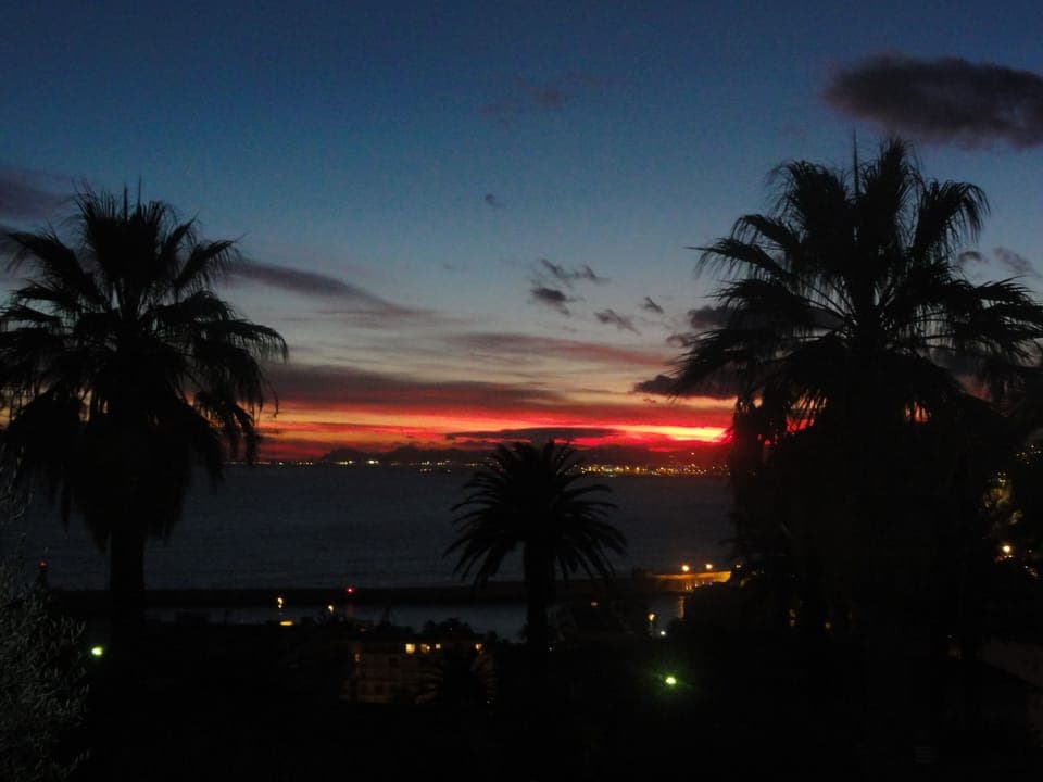 The sunset (seen from the terrace)