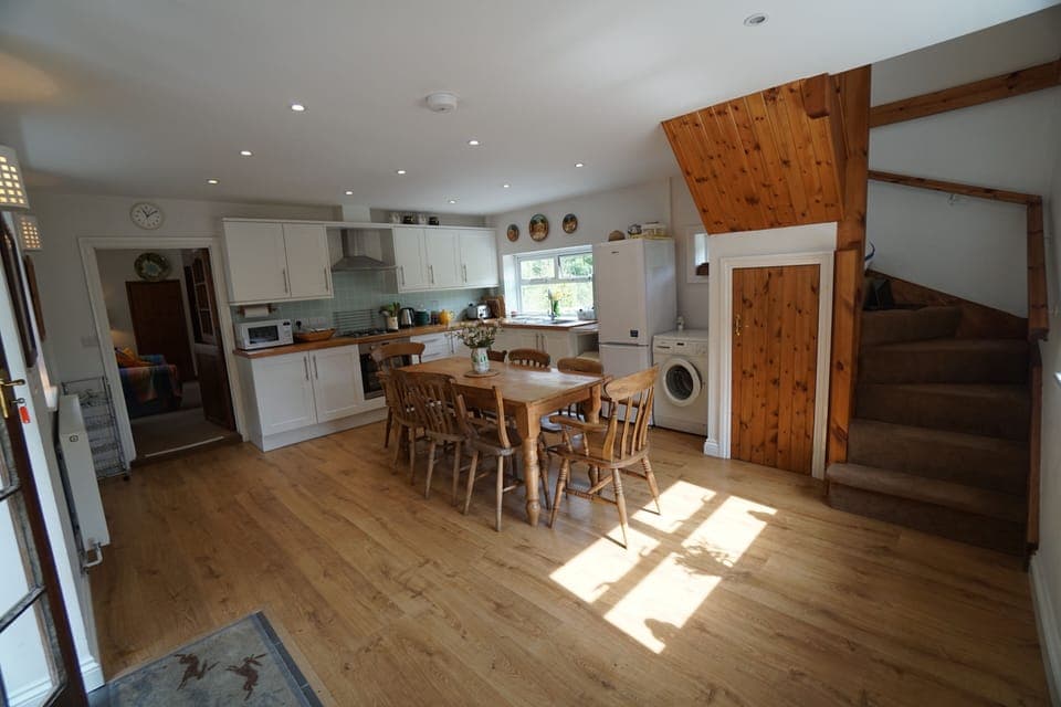 Kitchen & stairs to bedroom  / bathroom above kitchen