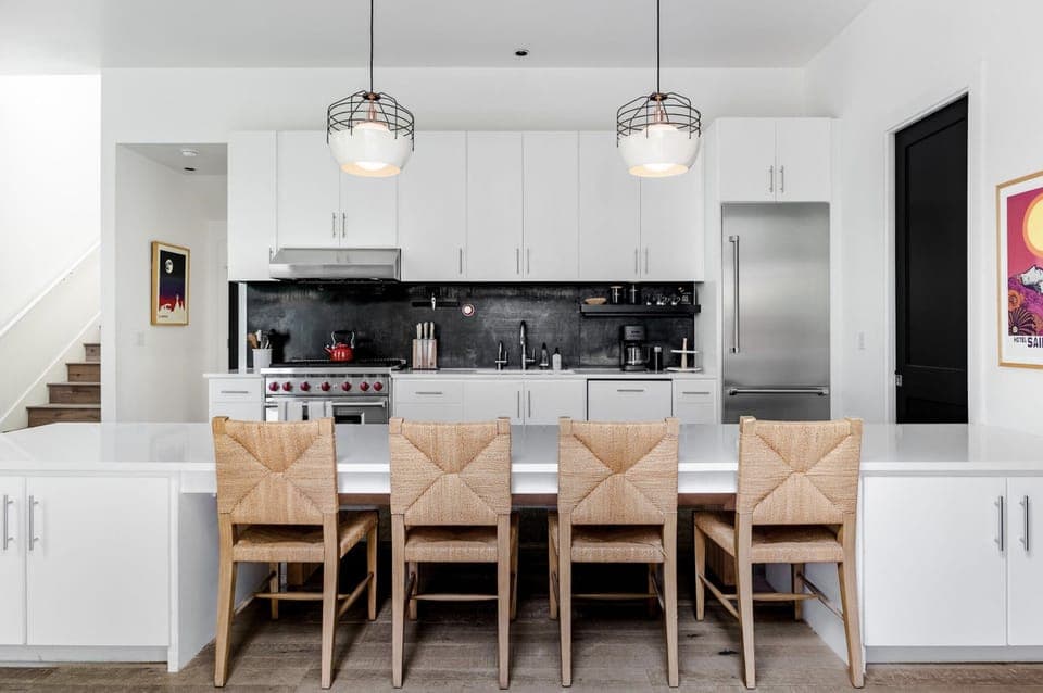 Open Concept Kitchen with bar seating