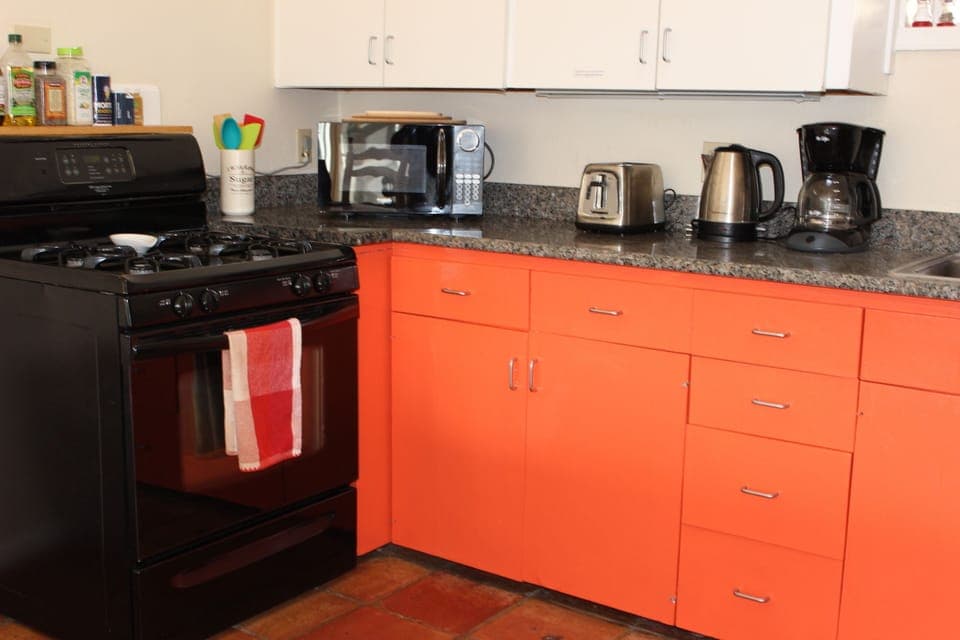 Fully-stocked kitchen
