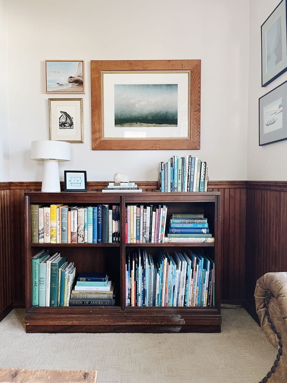 Our library of Native American, PNW and children’s books of the sea. 
