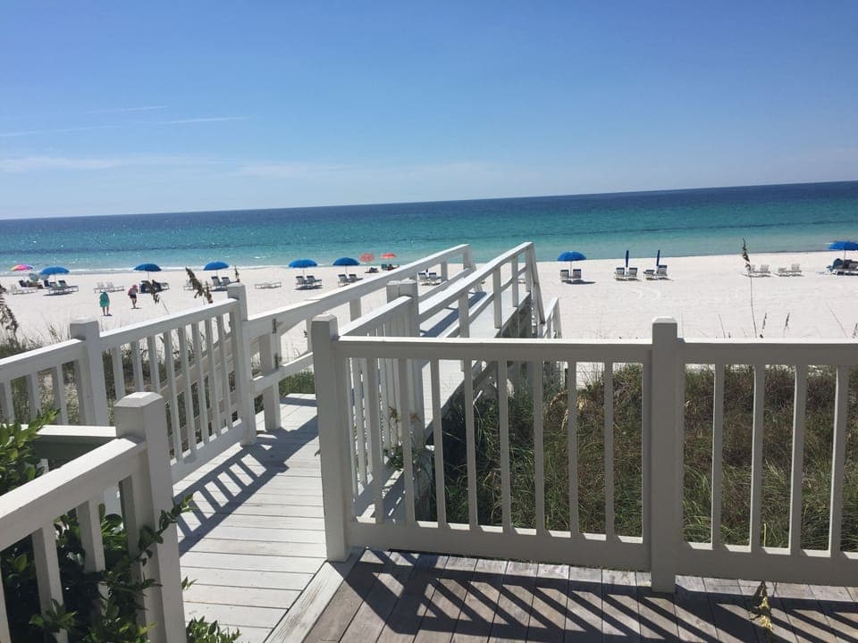 View of walkover from deck