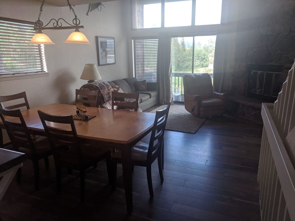 Dining and living area