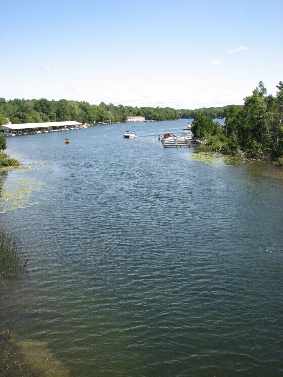 Clam River looking towards Clam Lake.