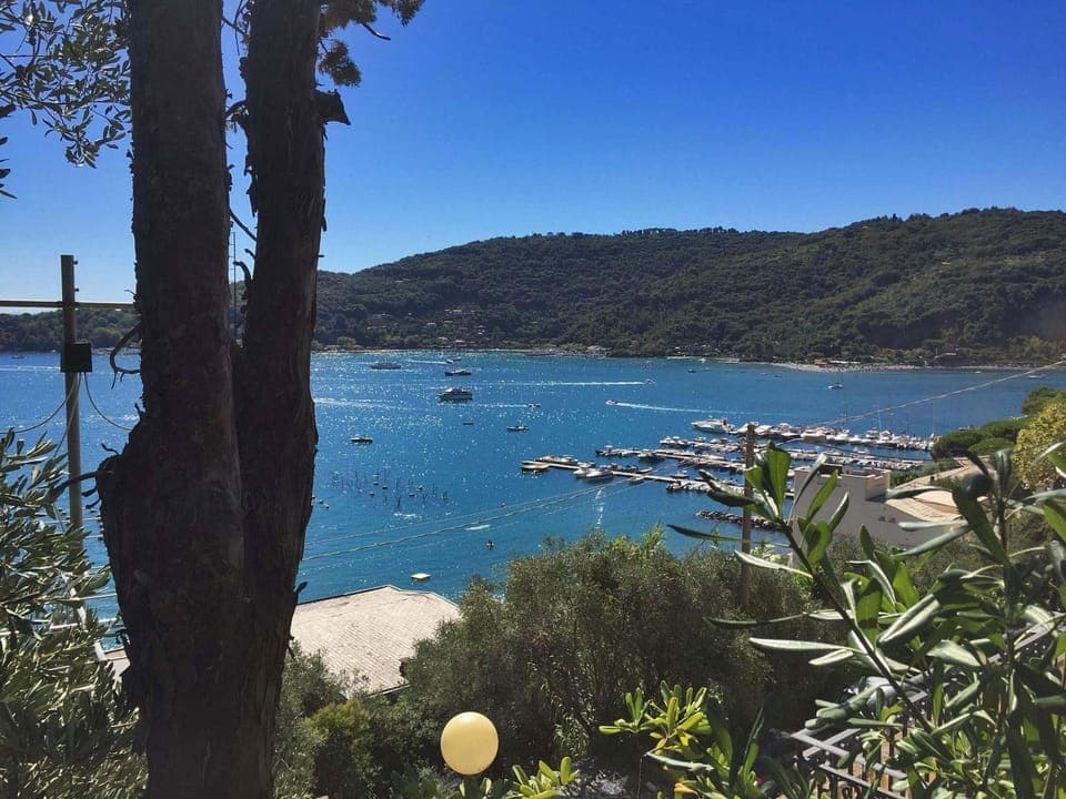 from the garden of the villa