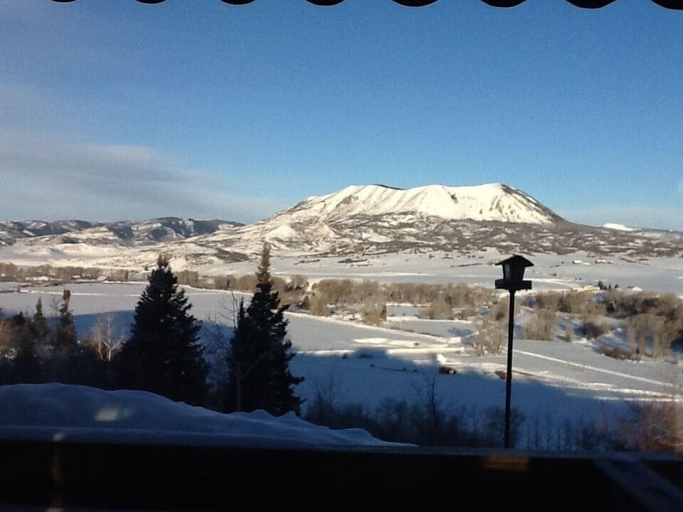 View from Living room
Over front deck