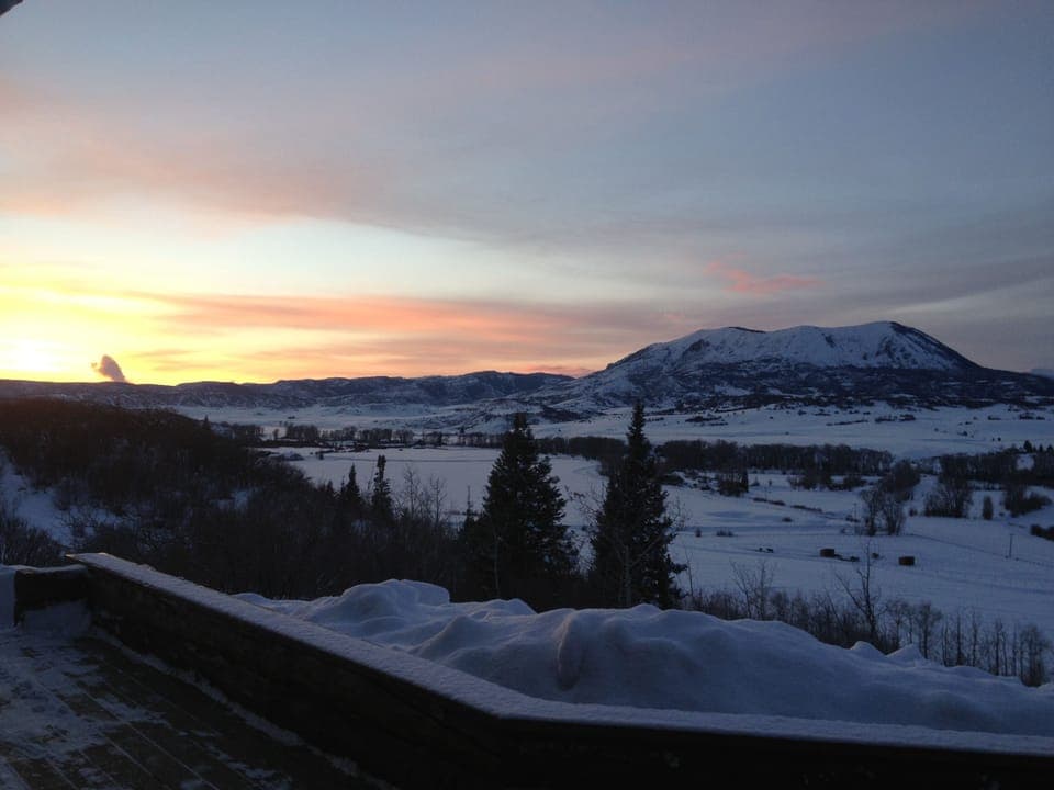 Winter sunset