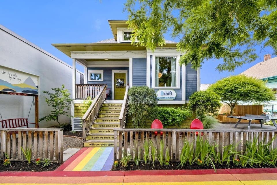 This large duplex is in the heart of Alberta St one of PDX's hippest places.