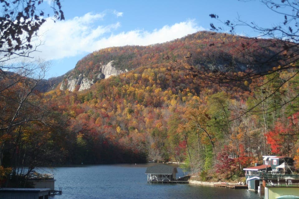 Spectacular fall color from the front porch.