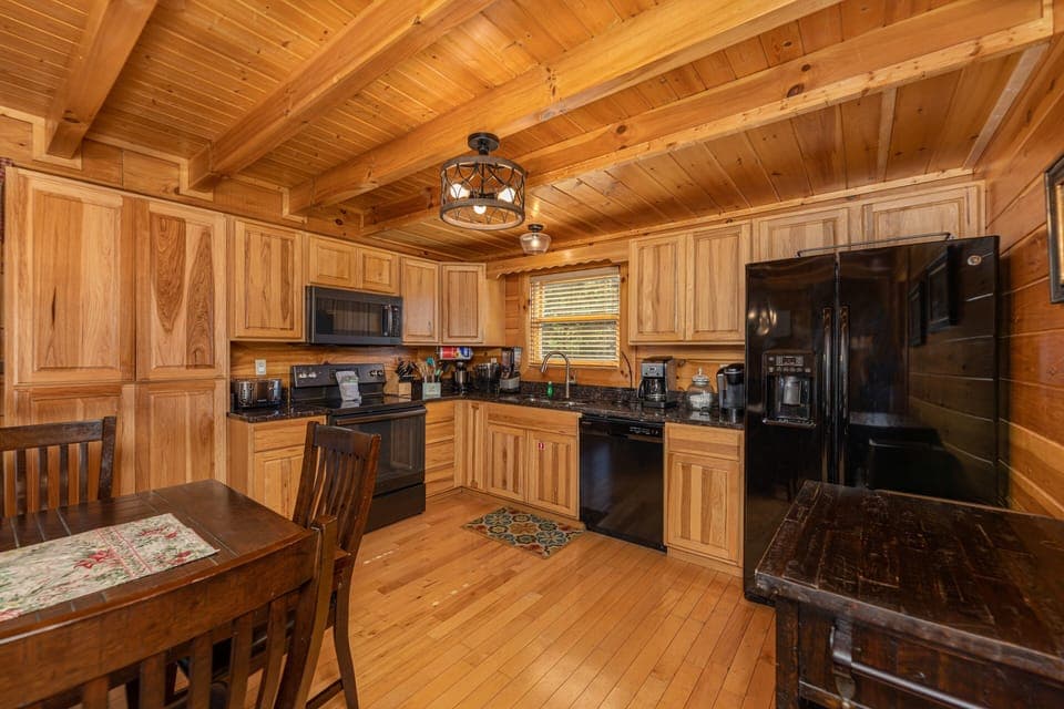 Best stocked kitchen in the Smokies.  Stand mixer, crock pot, griddle, blender.