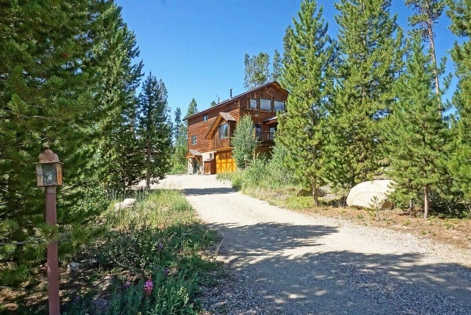 Exterior of the home in summer