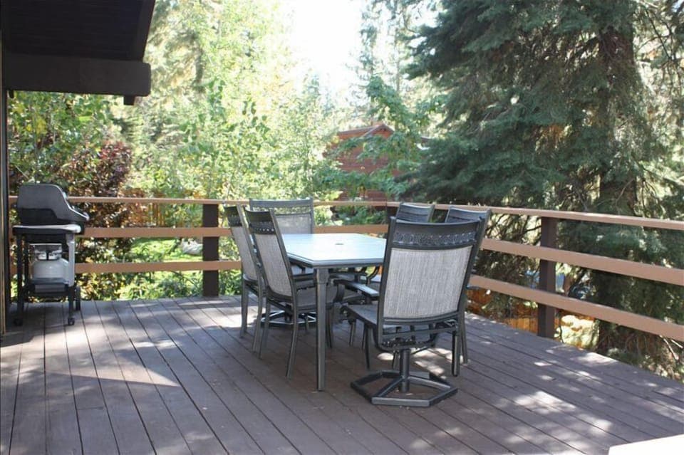 Enjoy  sunny days on the upper deck with the Weber Genesis grill