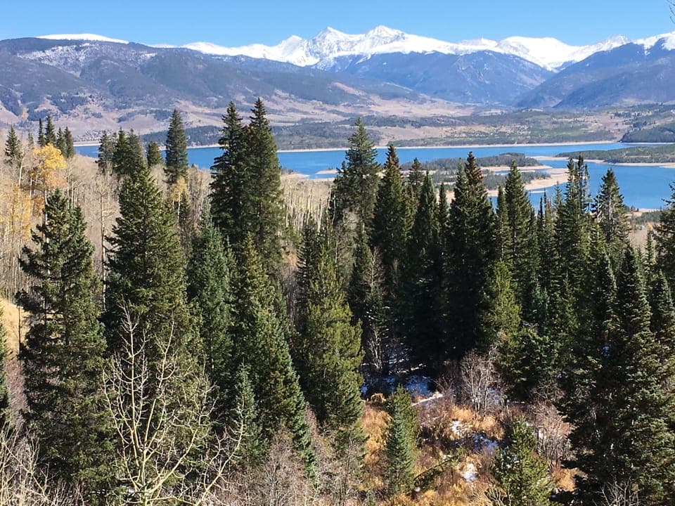 View of Lake Dillon from a nearby hiking trail