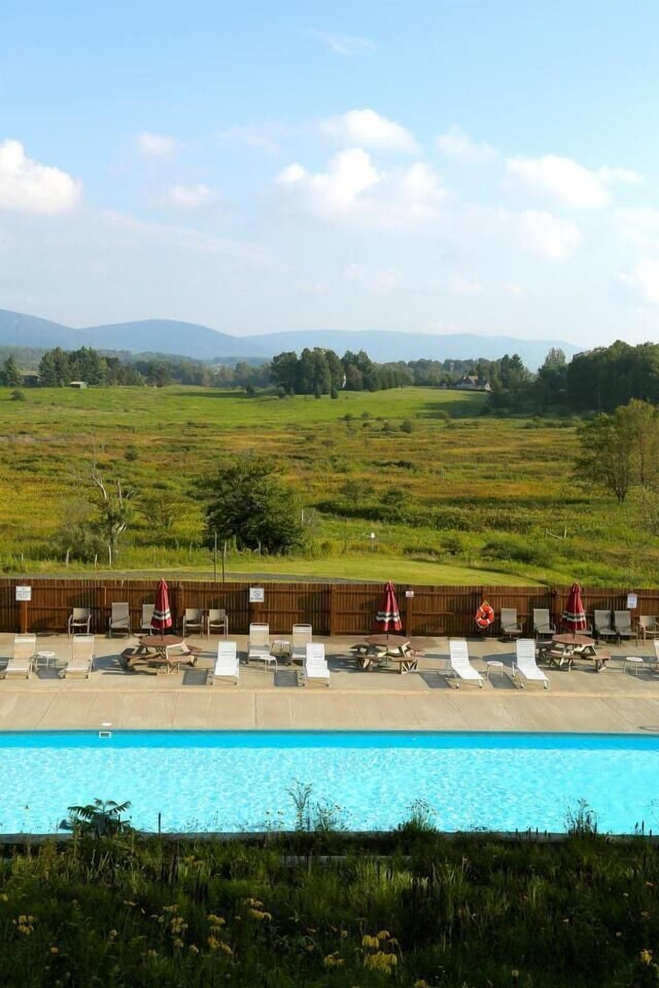 Pool open in summer