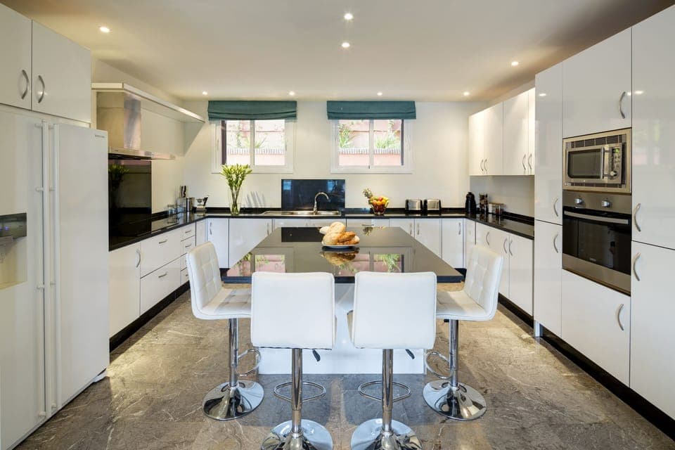 well equipped kitchen.