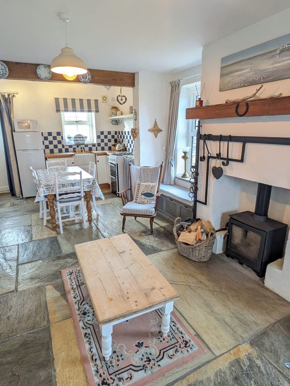 Open plan living dining area