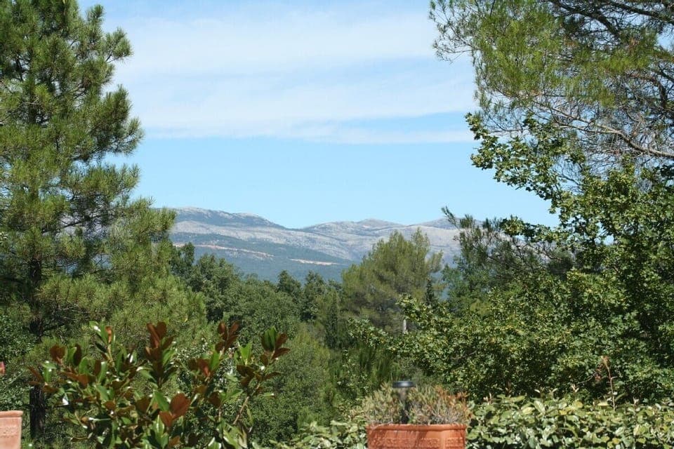 mountain view from playground, across the pool