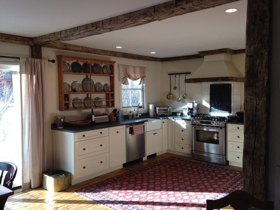 A fully equipped modern kitchen - with European flair.