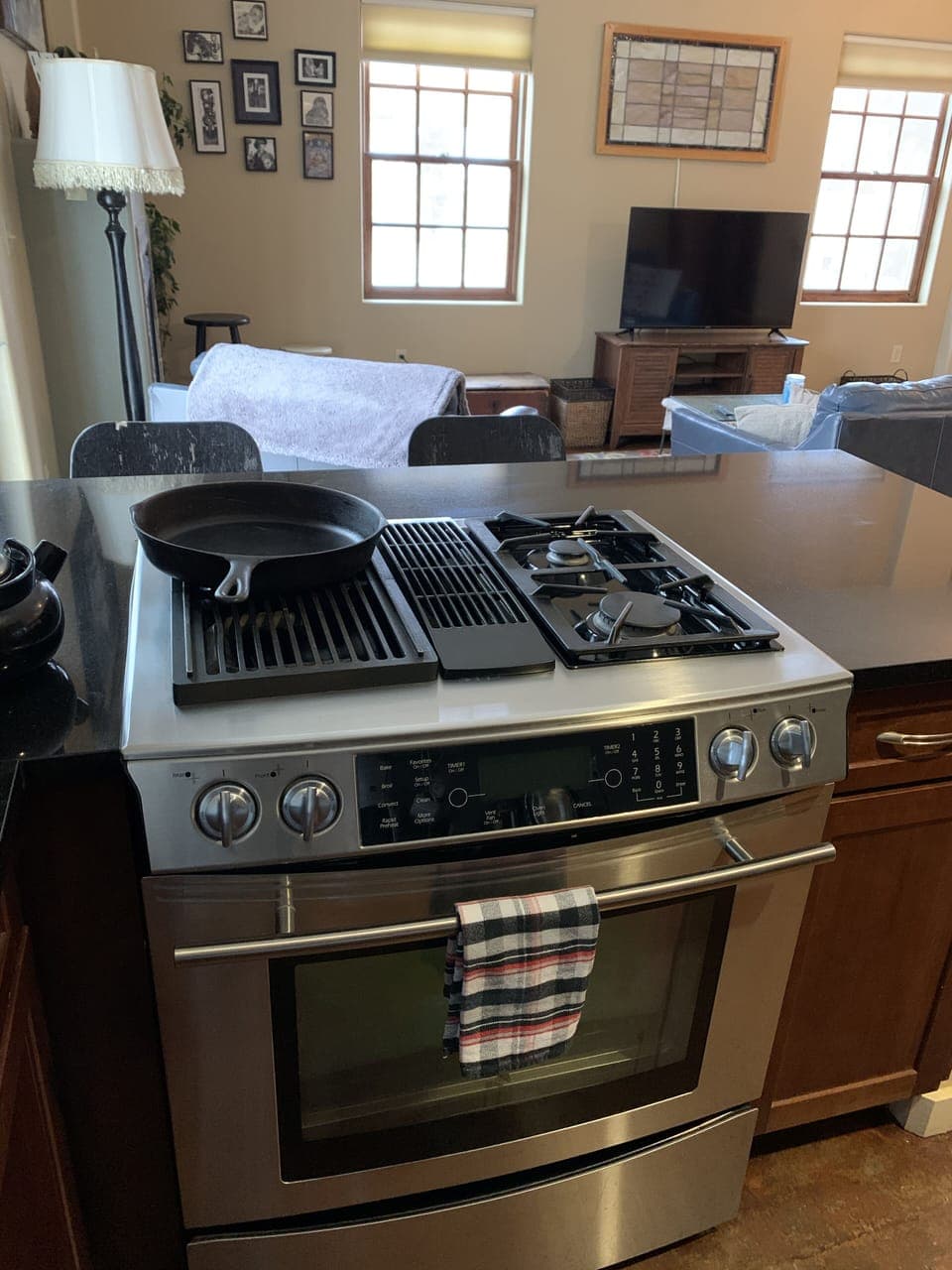 Kitchen stove.