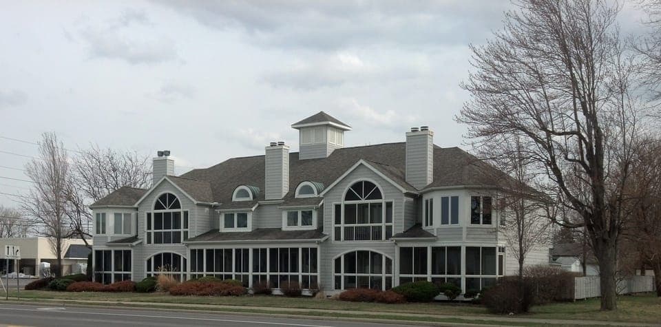 Our unit is the second one in from the right with the round top windows