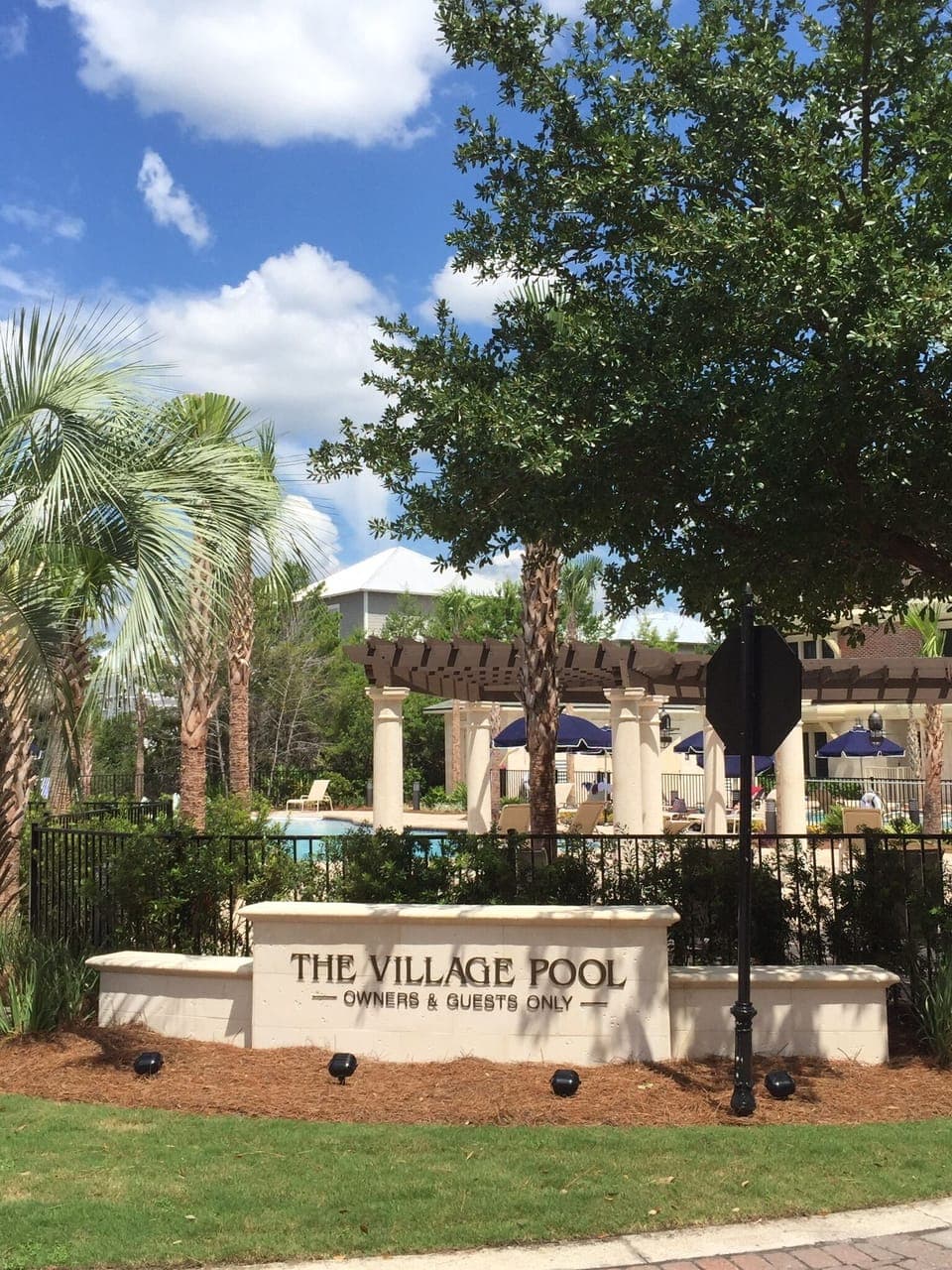 Gated Entrance to The Village Pool. Located at the back of our building.