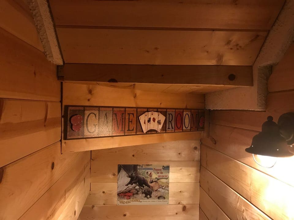 entering the ground floor gameroom