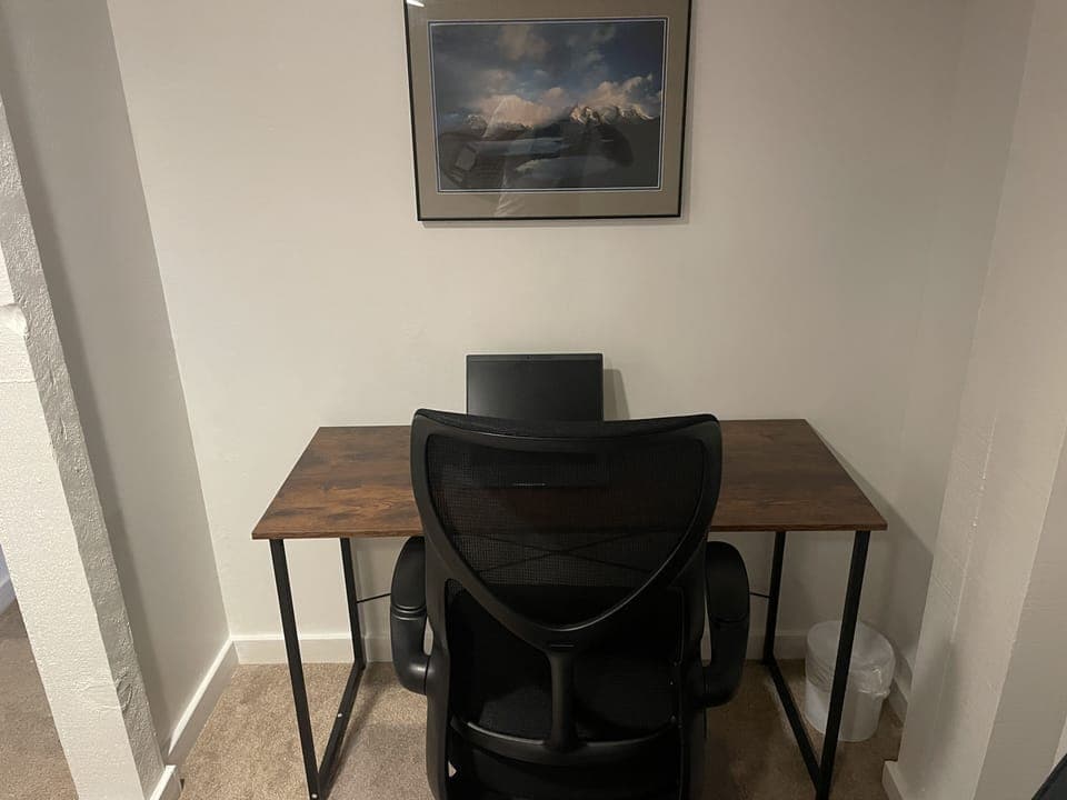 Desk in loft