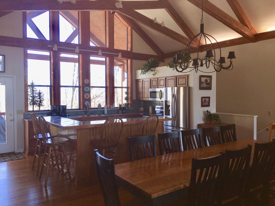 Plenty of seating for everyone at mealtime.