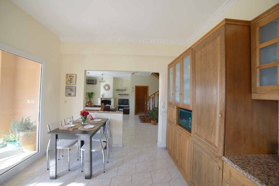 Margarita's Home Magoulades dining table in the kitchen