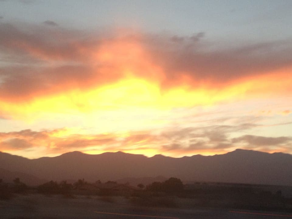 Sunrise from the master suite.