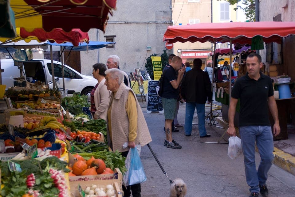 Market dans village