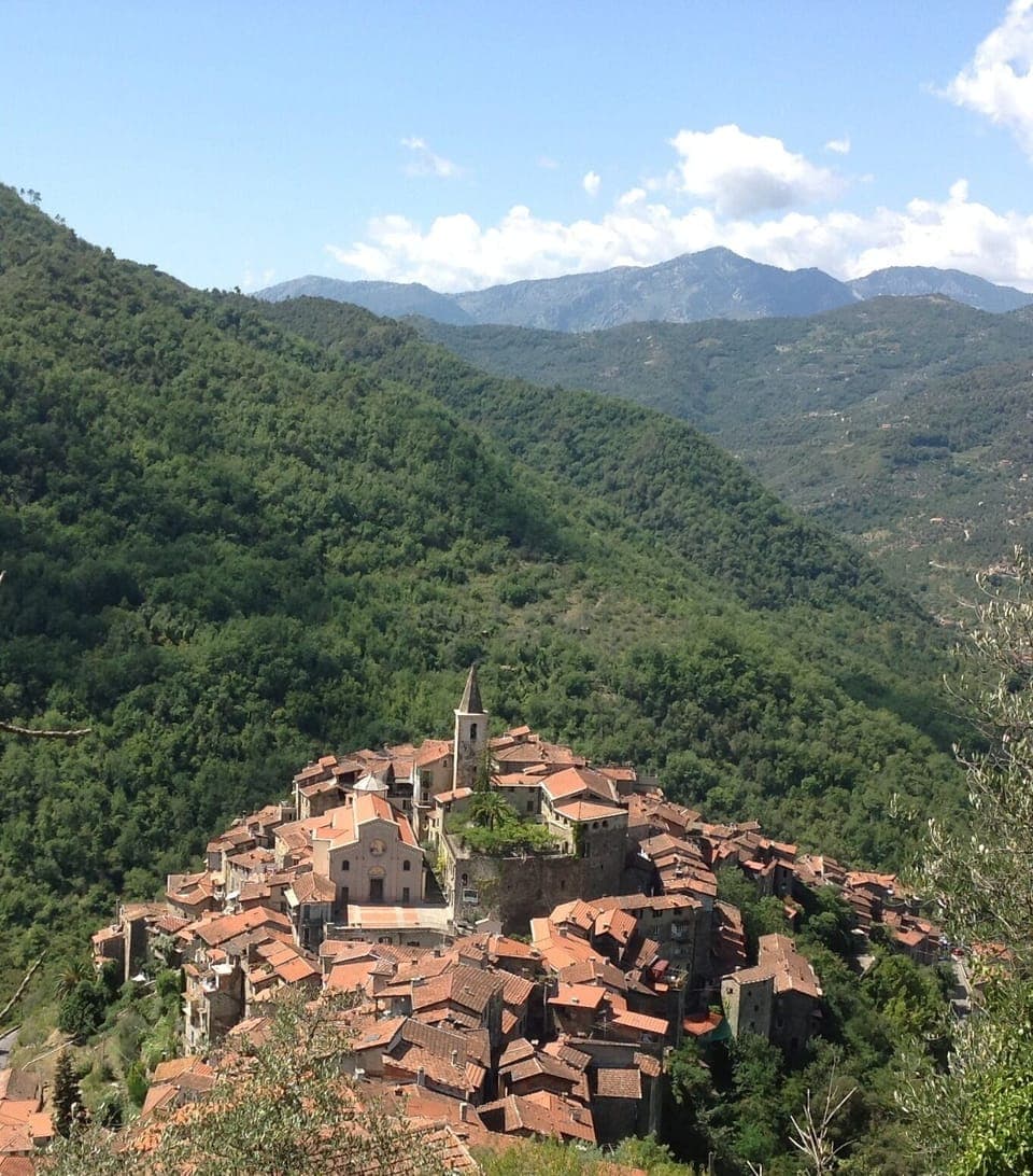Apricale as seen from above