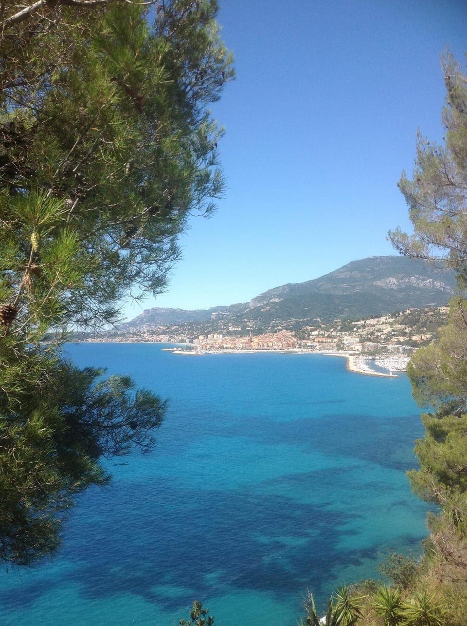 Menton, France, just across the border